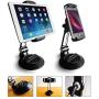 AboveTEK Suction Cup Cell Phone Holder, Large Sticky Pad Tablet Mount on Kitchen Desk Office Window Bathroom Mirror Car Truck Windshield, for Phone Tablet Stand 4-11" iPhone 5 6 7 iPad Mini Air Pro