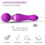 Personal Massager Handheld for Women Mini Wand Massager with 9 Powerful Speed Electric Body Massage Wand & Deep Tissue Massage Ball for Back Neck Shoulder Legs