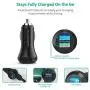 Quick Charge 3.0 Car Charger RAVPower 40W 3A Car Adapter with Dual Qc USB Ports Compatible with Galaxy S10+ S9+ S8+ Note 10+ Note 9+ Note 8, iPhone 11 Pro Max X XR XS Max and More (Black)