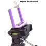 DaVoice Cell Phone Tripod Mount Adapter Holder + Wireless Remote Control + Carry Bag for iPhone X Se 8 7 6 6s Plus 5 5s 5c Samsung Galaxy S9 S8 S7 S6 S5 Edge Universal Bracket Attachment (Violet)