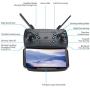 Powerextra Foldable WiFi FPV Drone with 1080P HD Camera, Quadcopter with Camera for Kids, Trajectory Flight/Gesture Control/Altitude Hold/G-Sensor/3D Flips/Headless Mode/One Key Return App Control