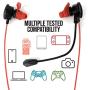 Gaming Earbuds Chasdi with Detachable mic. for Xbox One, Switch, PC, Smartphone, PS4 Headset with in-Ear Buds Headphones (Green)