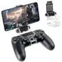 FiiMan PS4 Controller Phone Clip, PS4 Slim Pro Controller Grip for Android Smart Phone, 180 Degree Gaming Holder Mount Stand Bracket for Playstation 4 Game Controller FiiMan PS4 Controller Phone Clip, PS4 Slim Pro Controller Grip for Android Smart Phone, 180 Degree Gaming Holder Mount Stand Bracket for Playstation 4 Game Controller