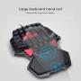 V BESTLIFE Single Hand Keyboard Mini Gaming Keyboard One-Handed Keyboard,Mechanical Game Backlit One Hand Keyboard, Mobile Phone Accessory Wired for PUBG/for Windows XP