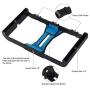 Smartphone Video Rig Kit PULUZ Smartphone Video Grip with Microphone + Video Light + Cold Shoe Tripod Head + Mini Tripod for iPhone Samsung and Most Phones Within 7-inch Screen (Blue)