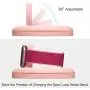 PZOZ Charger Stand Compatible for Apple Watch, Portable Charging Station Cable Management Dock Holder Case Organizer for iWatch with Band Series 5 4 3 2 1 44mm 40mm 42mm 38mm Accessories (Pink)