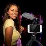 Smartphone Camera Video Microphone Kit,Veksun ASMR Microphone for YouTube Windscreen 3.5mm Jack External Mic for Phone iPhone Samsung DSLR Canon Nikon with Mini Tripod