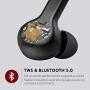 Wireless Earbuds, [Upgraded] Boltune Bluetooth V5.0 in-Ear Stereo Wireless Headphones 40Hours Playing Time Bluetooth Earbuds Built-in Mic Single/Twin Mode, Red