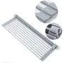 bemece Roll up Silicone Drainer Rack, 20" x 12.8" Foldable Dish Drainer Rack over the Sink, Multipurpose Dish Drying Rack for Drying Vegetable, Fruits and Dishes bemece Roll up Silicone Drainer Rack, 20" x 12.8" Foldable Dish Drainer Rack over the Sink, Multipurpose Dish Drying Rack for Drying Vegetable, Fruits and Dishes