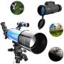 MaxUSee 70mm Refractor Telescope with Adjustable Tripod for Kids Adults & Beginners + Portable 10X42 HD Monocular Bak4 Prism FMC Lens, Travel Scope with Backpack and Phone Adapter