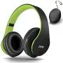 Bluetooth Headphones Over-Ear, Zihnic Foldable Wireless and Wired Stereo Headset Micro SD/TF, FM for Cell Phone,PC,Soft Earmuffs &Light Weight for Prolonged Waring(Black/Green) Bluetooth Headphones Over-Ear, Zihnic Foldable Wireless and Wired Stereo Headset Micro SD/TF, FM for Cell Phone,PC,Soft Earmuffs &Light Weight for Prolonged Waring(Black/Green)