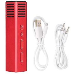 eboxer-1 Aluminum Full CNC Phone Mic Portable Voice Amplifier Mini Voice Changer for for Sound(red)