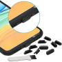 PortPlugs iPhone Dust Plugs (50 Pack), Compatible with iPhone 11, X, XS, XR, 8, 7, 6 Plus, Max, Pro, All New iPhone, iPad Models (Black)