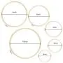 Caydo 6 Pieces Embroidery Hoop Set Bamboo Circle Cross Stitch Hoop Ring 4 inch to 10 inch for Embroidery and Cross Stitch