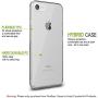 FlexGear Clear Case for iPhone 7 8 SE (2020) and Glass Screen Protector (Clear)