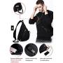 KAKA Sling Bag,Crossbody Backpack Shoulder Bag Travel With USB Charging Port