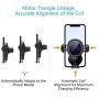 WALOTAR Wireless Car Charger, Triangle Linkage Auto-Clamping 10W Qi Fast Car Phone Mount Dashboard Windshield Air Vent Holder Compatible with iPhone 11 Pro Max Xs XR X 8,Samsung S10 S9 S8 Note 10 etc