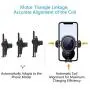 WALOTAR Wireless Car Charger, Triangle Linkage Auto-Clamping 10W Qi Fast Car Phone Mount Dashboard Windshield Air Vent Holder Compatible with iPhone 11 Pro Max Xs XR X 8,Samsung S10 S9 S8 Note 10 etc