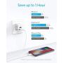 USB Charger, Anker 2-Pack Dual Port 12W Wall Charger with Foldable Plug, PowerPort Mini for iPhone Xs/X / 8/8 Plus / 7 / 6S / 6S Plus, iPad, Samsung Galaxy Note 5 / Note 4, HTC, Moto, and More