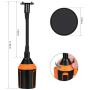 MOTOBA Gooseneck Cup Holder Phone Mount, Adjustable Car Phone Cup Holder for iPhone 11 Pro/XR/XS Max/X/8/7 Plus/6s/Samsung S10+/Note 9/S8 Plus/S7 Edge (Orange)