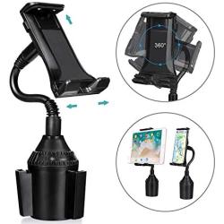 MIAODAM 360° Swivel Cup Holder Phone Mount Universal Adjustable Gooseneck Cup Holder Cradle Car Mount for Cell Phone iPhone 11//XR/XS/iPad/iPod Electronics Devices from 4.7 to 10.5