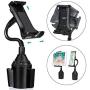 MIAODAM 360° Swivel Cup Holder Phone Mount Universal Adjustable Gooseneck Cup Holder Cradle Car Mount for Cell Phone iPhone 11//XR/XS/iPad/iPod Electronics Devices from 4.7 to 10.5