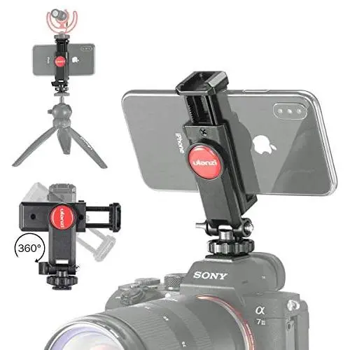 ULANZI ST-06 Camera Hot Shoe Phone Holder Flexible Phone Tripod Mount Adapter w Cold Shoe Mount for Microphone LED Light for DJI Ronin SC iPhone Samsung Canon Nikon DSLR Camera Ring Light Photography ULANZI ST-06 Camera Hot Shoe Phone Holder Flexible Phone Tripod Mount Adapter w Cold Shoe Mount for Microphone LED Light for DJI Ronin SC iPhone Samsung Canon Nikon DSLR Camera Ring Light Photography