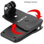 Sametop Backpack Strap Mount Quick Clip Mount Compatible with Gopro Hero 8, 7, 6, 5, 4, Session, 3+, 3, 2, 1, Hero (2018), Fusion, DJI Osmo, Xiaomi Yi Action Cameras
