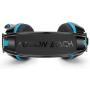 Pourprel 3.5mm Gaming Game Headset Headphone Earphone Headband with Mic Stereo Bass LED Light for PS4 PC Computer Laptop Mobile Phones (Color : Blue)