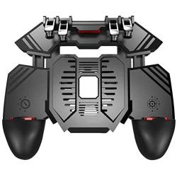 N/V Mobile Game Controller, 6 Finger Trigger Phone Controller Gamepad with Cooling Gamepad,Can Charge Mobile Phones,for Android & iOS