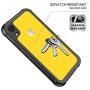 Justcool Designed for iPhone XR Case, Clear Full Body Heavy Duty Protection with Built-in Screen Protector Shockproof Rugged Cover Designed for iPhone XR Cases (2018) 6.1 Inch (Black)