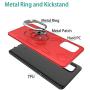Oleaders for Galaxy A71 5G Case [Not for Verizon A71 5G UW] with Screen Protector, Rotatable Ring Holder Fit for Magnetic Car Mount Case for Galaxy A71 5G - Red