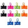 Arroyner 10 Pack Bone Shaped Poop Bag Dispenser Pet Waste Disposal Bag Dispenser (Random Color)