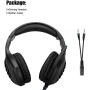 Gaming Headset Xbox One Headset with Bass Surround Sound, Over Ear Headphones PS4 Headset with Noise Canceling Mic & LED Light, Compatible with PS4, Xbox One, Nintendo Switch, PC, PS3, Mac