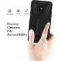 HNHYGETE Designed for LG STYLO 5 Plus(2019) Case,LG Stylo 5 Cell Phone Case,Dual Layer Heavy Duty Non Slip Shockproof Bumper Rugged Protective Cover (Black)