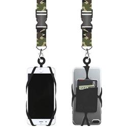 Gear Beast Universal Cell Phone Lanyard Compatible with iPhone, Galaxy & Most Smartphones Includes Phone Case Holder with Card Pocket,Soft Neck Strap with Breakaway Clasp & Detachable Convenience Clip