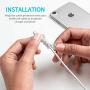 Cable Protector Spiral Phone Cable Saver Lightning Charge, Headphone, USB Cord, PC and Notebook Cable Protector, Fit for All Cell Phone - 8 PCS (Grey)