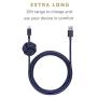 Native Union Night Cable - 10ft Ultra-Strong Reinforced [Apple MFi Certified] Durable Lightning to USB Charging Cable with Weighted Knot for iPhone/iPad (Marine)