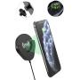 Wireless Car Charger Phone Mount, 10W Qi Fast Charging Car Phone Holder + QC 3.0 Adapter for Dashboard Air Vent/Home Compatible with iPhone 11 Pro Max Xs XR X 8 8+, Samsung S10 S9 S8 S7 Edge