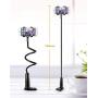 Universal Cell Phone Holder, ZTON Universal Mobile Phone Stand, Lazy Bracket, Flexible Long Arms Clip Mount for iPhone, LG, etc.in Office Bedroom Desktop.(Black)