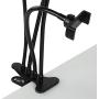 Qiilu Adjustable Selfie Ring Light, Universal Fill Lights with Support Bracket/Phone Clip/Mic Holder for Live Broadcast