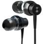 Tuddrom Earphones, H2 in-Ear Wired Headphones with Microphone and Volume Control, Noise Isolating, Powerful Bass Sound, Earbuds for iPhone, iPod, iPad, Samsung, MP3 Players, Laptop and More (Black)