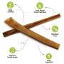 Nature Gnaws Small Bully Sticks for Dogs - Premium Natural Beef Bones - Thin Long Lasting Dog Chew Treats for Light Chewers & Puppies - Rawhide Free - 6 Inch