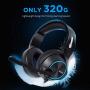 NUBWO N11U USB Gaming Headset with 7.1 Surround Sound Stereo, USB Headphones with Noise Canceling Mic & RGB Light, Compatible with PC, PS4 Console, Laptop