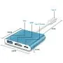 Update Version FastSnail Mini Dock HDMI Hub Adapter for Nintendo Switch, HDMI Type C Converter Cable for Switch (Blue)