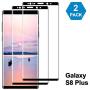 Galaxy S8 Plus Screen Protector, [2 Pack] 9H Tempered Glass, HD Clear, 3D Curved Case Friendly,Bubble-Free for Samsung S8 Plus Glass Screen Protector