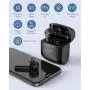 LASUNEY Bluetooth 5.0 True Wireless Earbuds with Wireless Charging Case for iPhone Android, 42H Cyclic Playtime Waterproof TWS Stereo Headphones with mic, in-Ear Earphones Headset for Sport