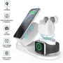 Wireless Charger for AirPods Pro, Coobetter 3 in 1 Wireless Charging Station,Wireless Charging Stand Watch Charger Compatible with iPhone 11/11 pro /11 Pro Max/Xs/XS Max/XR/X / 8 /8P (White)