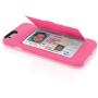 Incipio IPH-1185-PNK iPhone 6S Case, Incipit Stowaway [Kickstand][Credit Card] Wallet Cover fits Both Apple iPhone 6, iPhone 6S - Pink/Light Pink