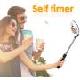Selfie Ring Light with Tripod Stand and Cell Phone Holder for Live Stream/Makeup,Bluetooth Selfie Stick Tripod Stand with Light, Portable 5 Inch Ring Light